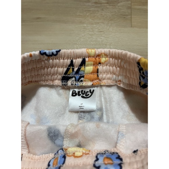 Bluey Bingo Toddler Sweatpants 3T NWT Pink Floral Joggers Bluey Pants - Picture 5 of 7